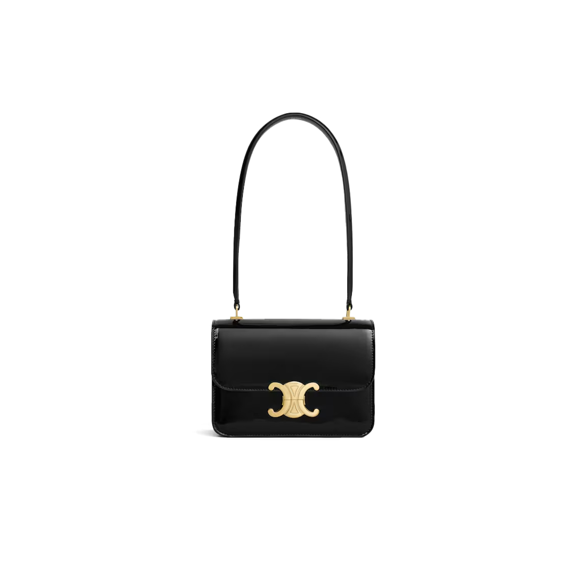 CELINE TEEN GARANCE PATENT LEATHER HANDBAG 118053FYE.38NO (18.5*13.5*7 cm)